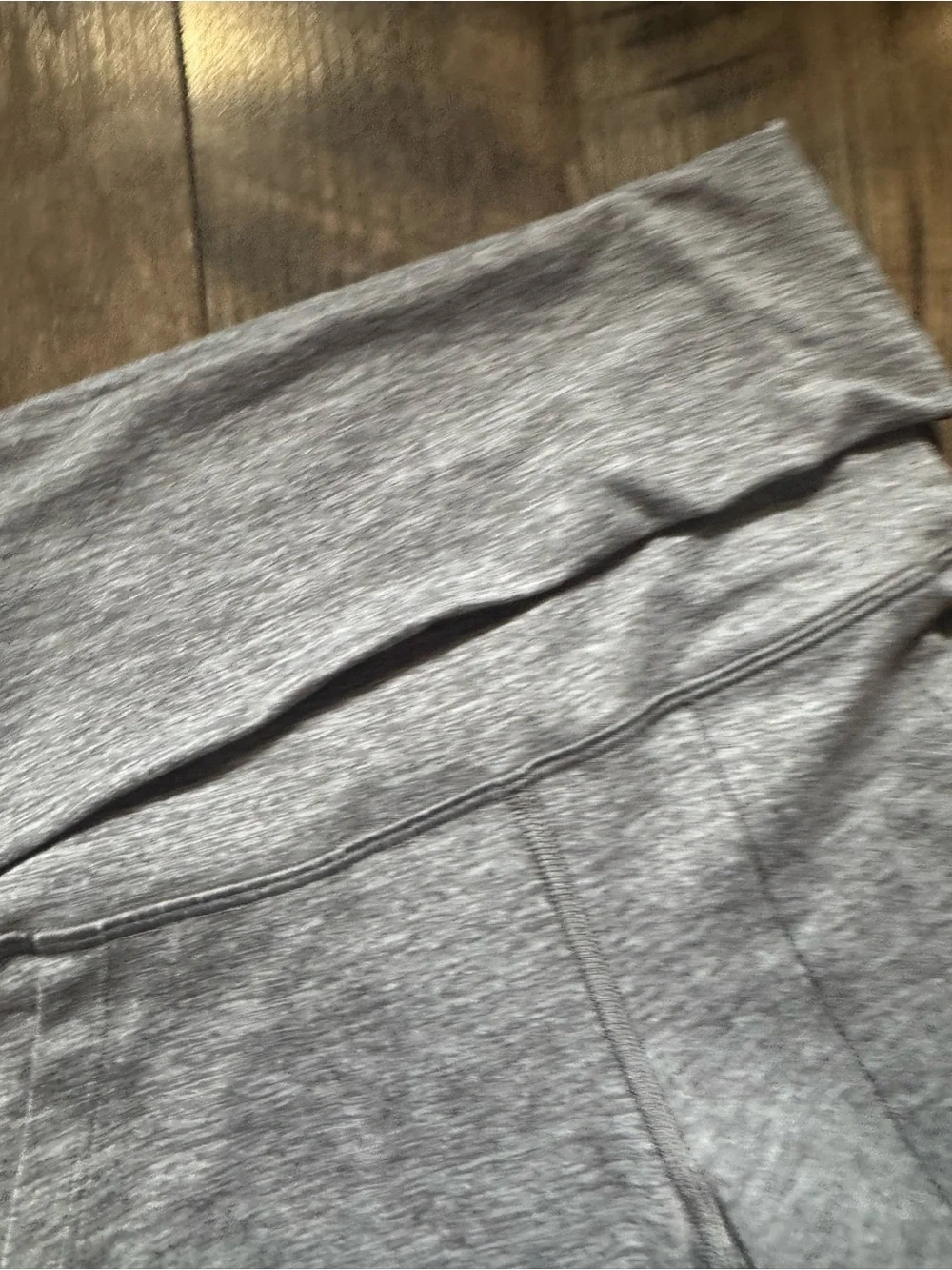 aerie Gray Flare Leggings with Fold-Over Waistband